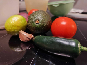 Gemüse auf einer Induktiosherdplatte