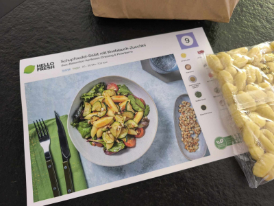 Rezeptkarte von Hello fresh